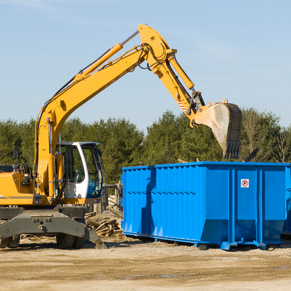 can i choose the location where the residential dumpster will be placed in Mulga Alabama